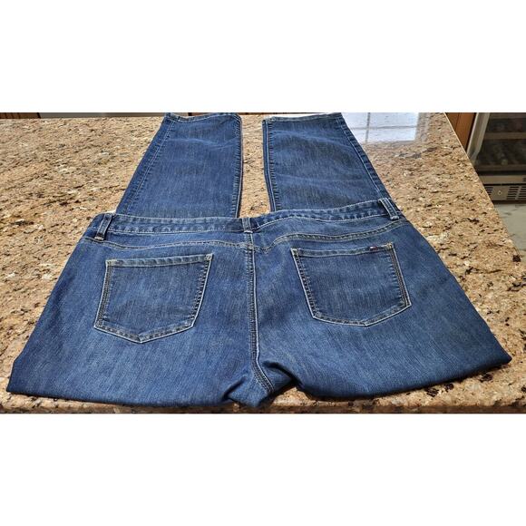 Tommy Hilfiger Jeans Womens 18 Skinny Mid Rise Dark Wash Blue Denim Stretch - Picture 7 of 15
